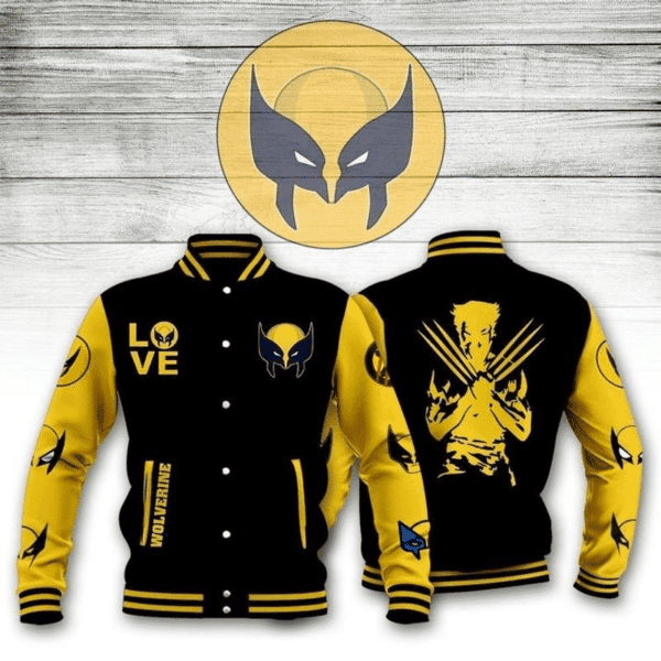 The Wolverine Marvel Comics Baseball Jacket for Men & Women | Superhero Fan Gift
