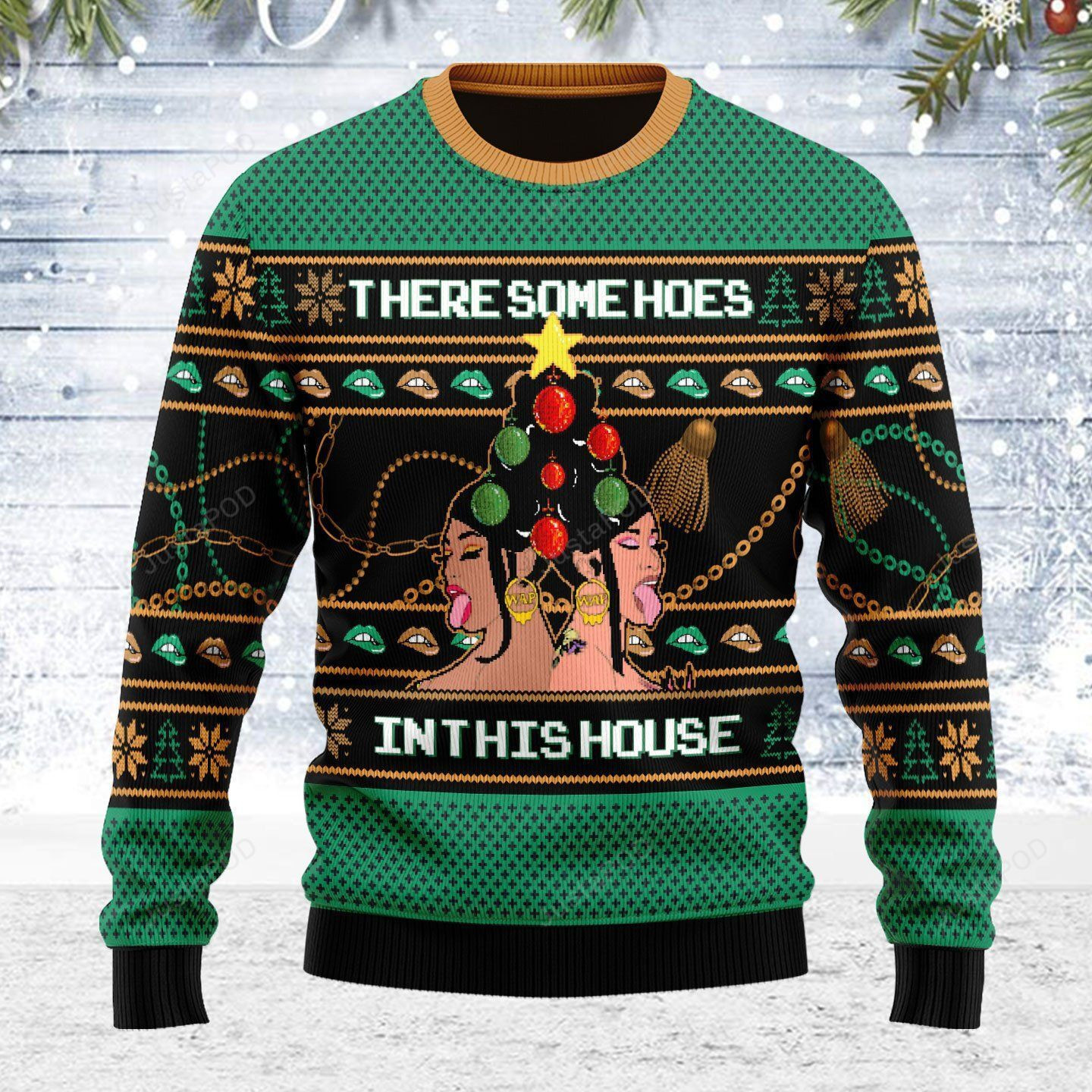 There Is A Christmas Hos In This House Ugly Christmas Sweater Perfect Holiday Gift
