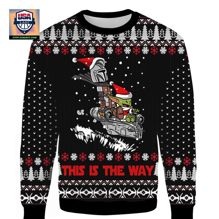 This Is The Way Yoda Star Wars Ugly 3D Christmas Sweater