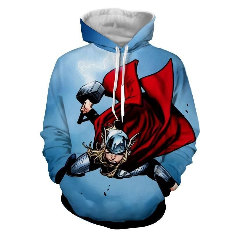 Thor Attack 3D All Over Print Hoodie & Zip Hoodie