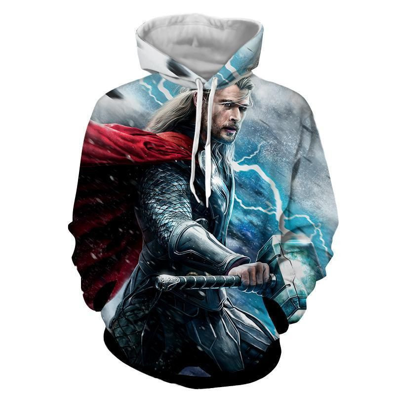 Thor Electric Mjolnir 3D All Over Print Hoodie & Zip Hoodie