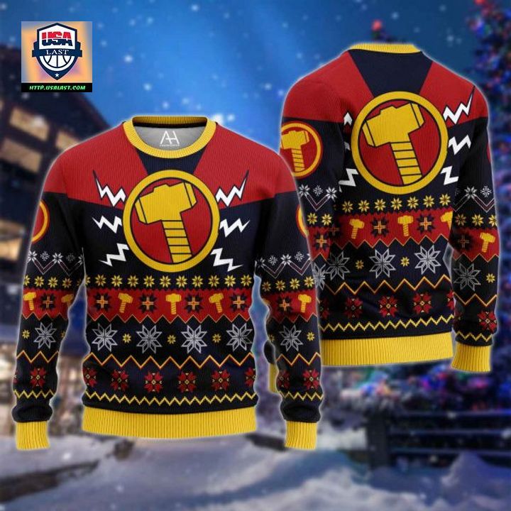 Thor Hammer Ugly Sweater Christmas