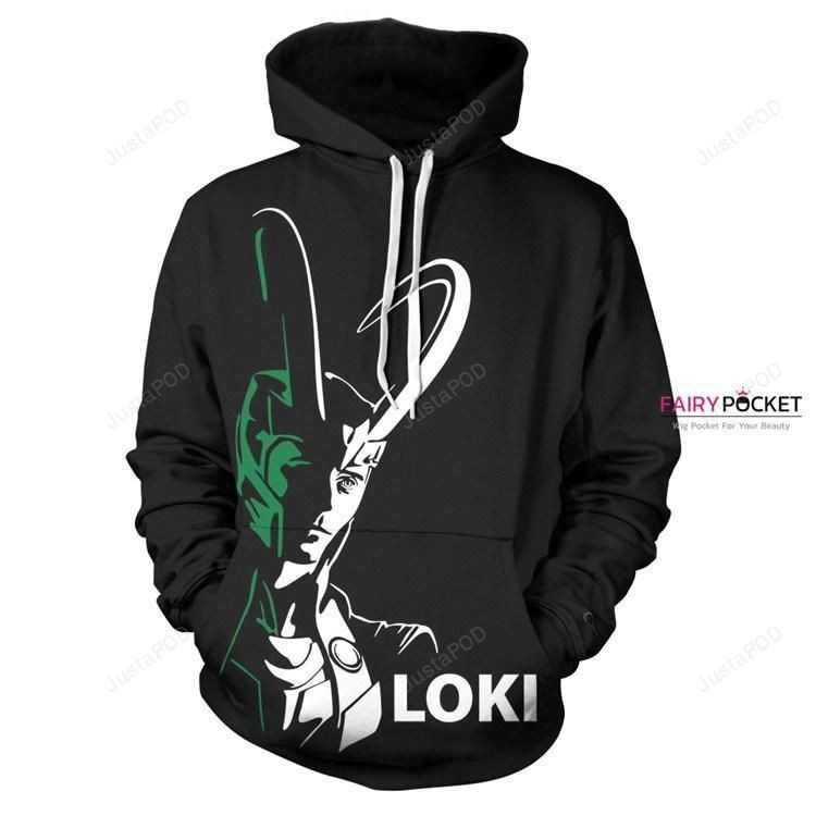 Thor Loki Odinson Black 3D All Over Print Hoodie & Zip Hoodie