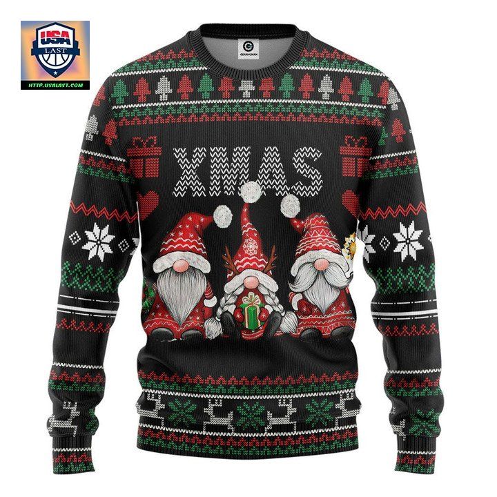 Three Gnomes Xmas Christmas Sweater