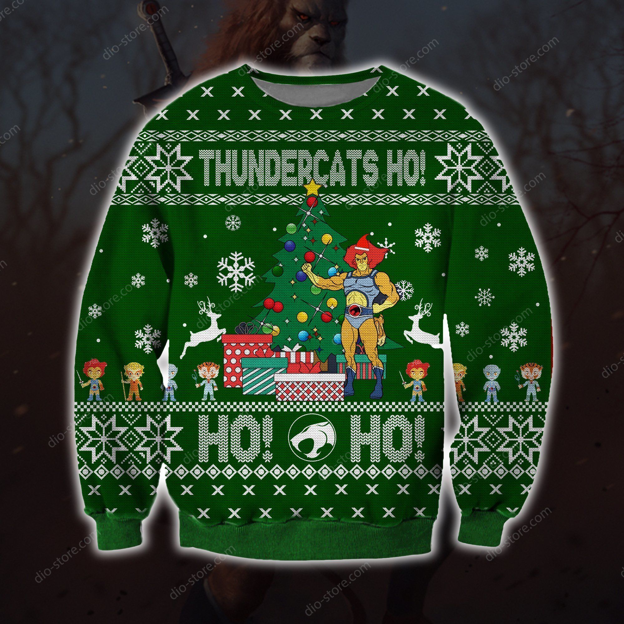 Thundercats Ho Knitting Pattern 3D Print Ugly Christmas Sweater