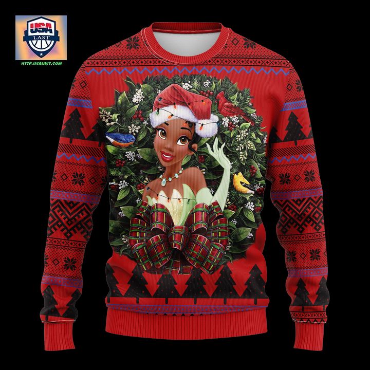 Tiana Princess Noel Mc Ugly Christmas Sweater Thanksgiving Gift