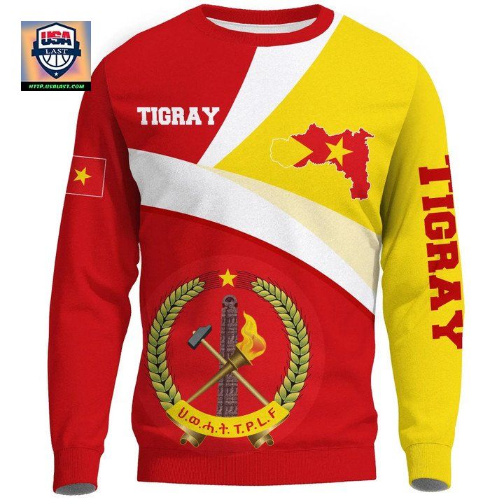 Tigray Sweater Tigray Flag Maps Red A10