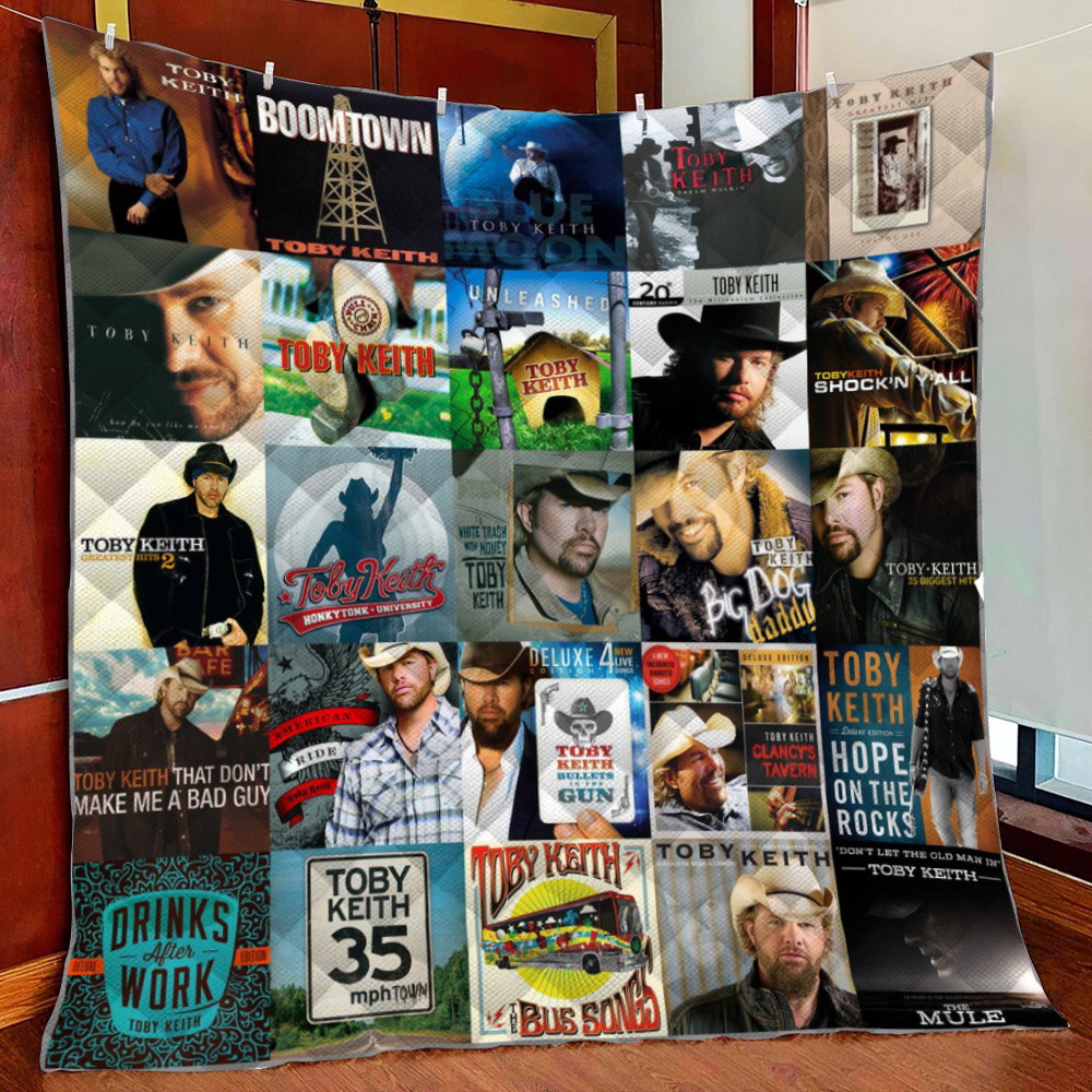 Toby Keith Fleece Blanket Quilt Blanket