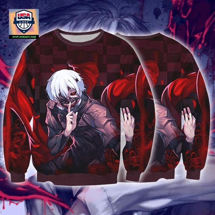 Tokyo Ghol Sweater Kaneki Ken Angry 3D Printed Sweater
