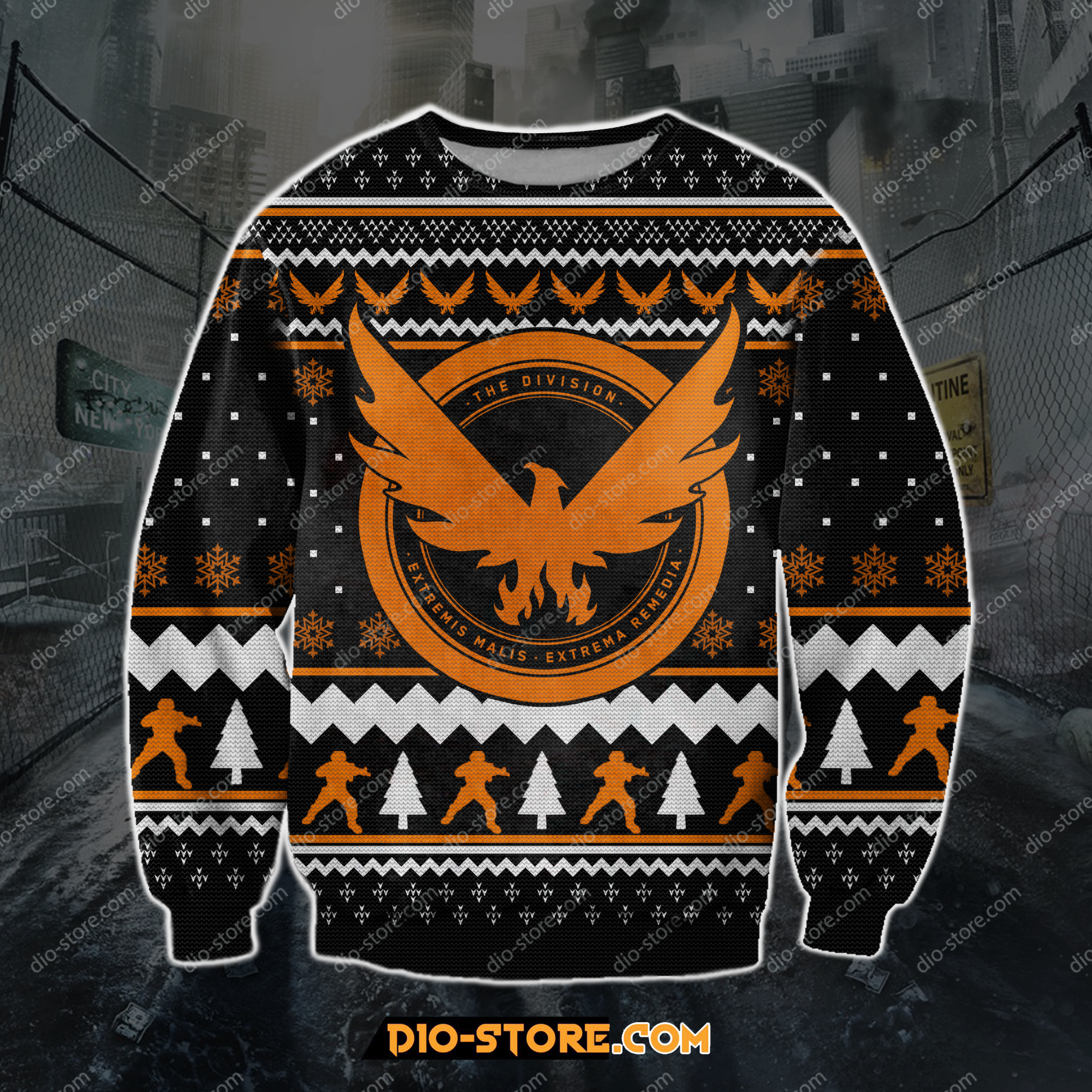 Tom Clancy'S The Division 3D Print Ugly Christmas Sweater