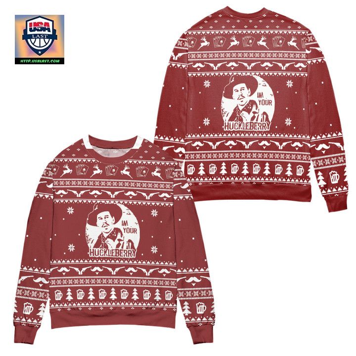 Tomstone Im Your Huckleberry Ugly Christmas Sweater