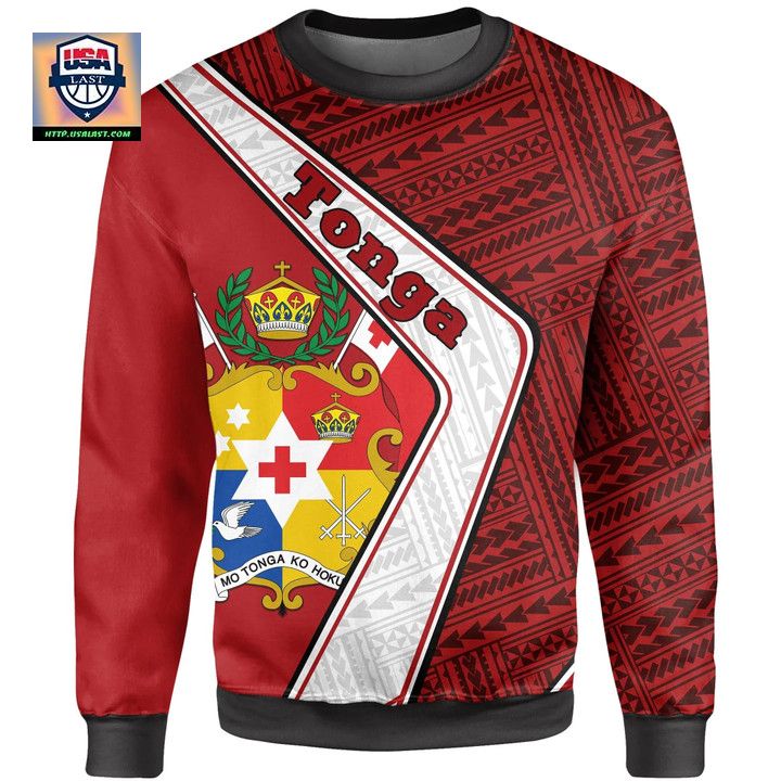 Tonga Sweater Polynesian Coat Of Arms A224