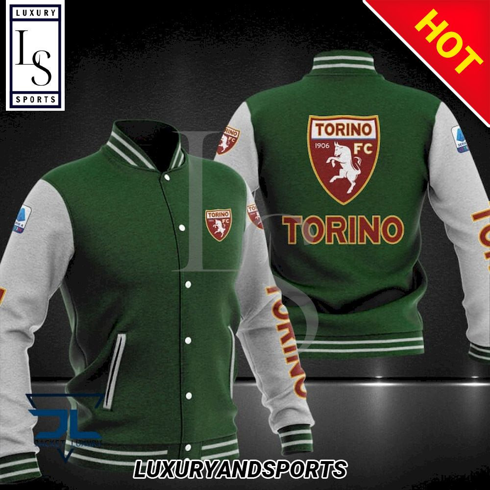 Torino FC Varsity Baseball Jacket for Men & Women | Soccer Team Fan Gift