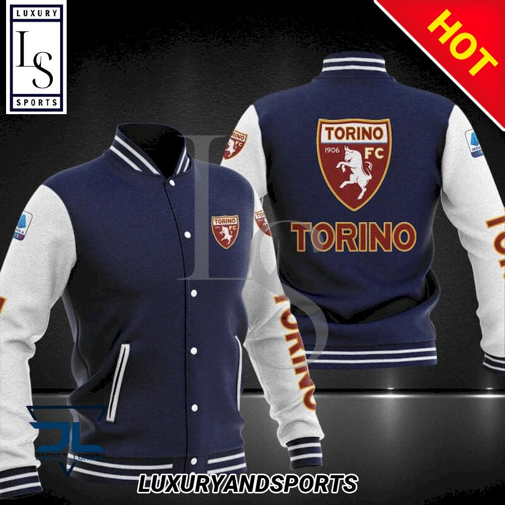 Torino FC Varsity Baseball Jacket for Men & Women | Soccer Team Fan Gift