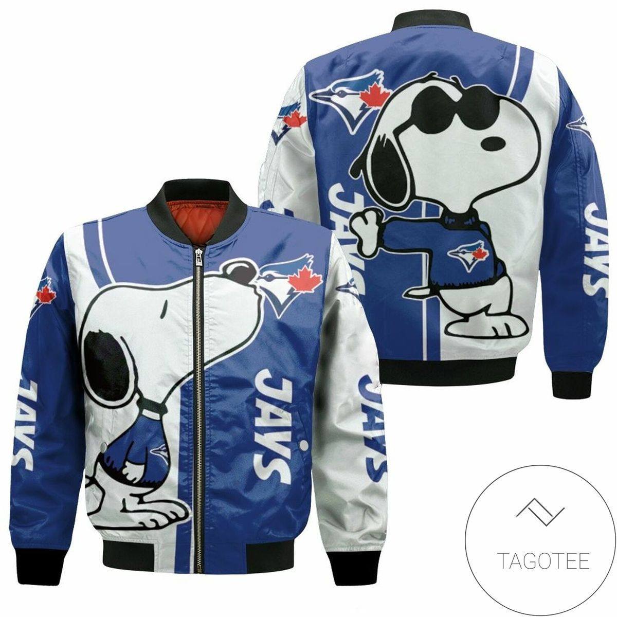 Toronto Blue Jays Snoopy Lover Bomber Jacket | MLB Team Jacket for Men & Women | Baseball Fan Gift