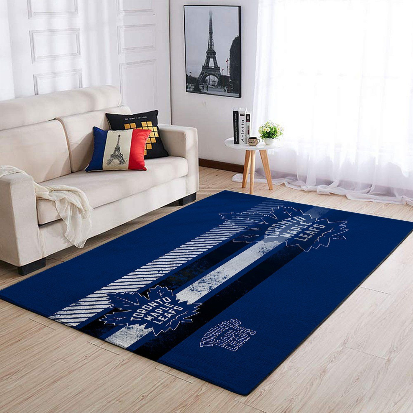 Toronto Maple Leafs Team Logo Nice Gift Rectangle Area Rug – Full Print Carpet For Living Room & Bedroom Home Decor