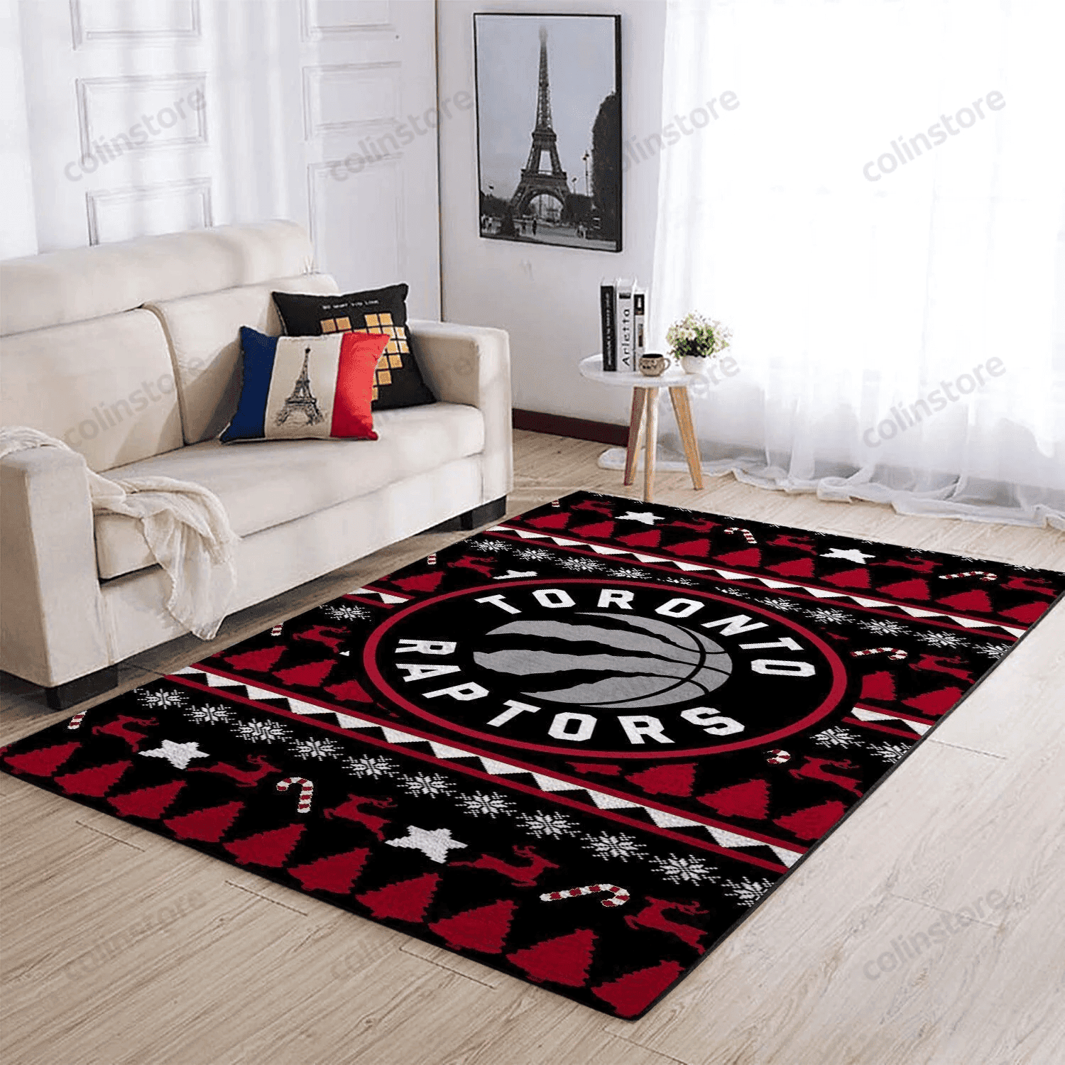 Toronto Raptors 3D Rectangle Area Rug – Full Print Carpet For Living Room & Bedroom Home Decor