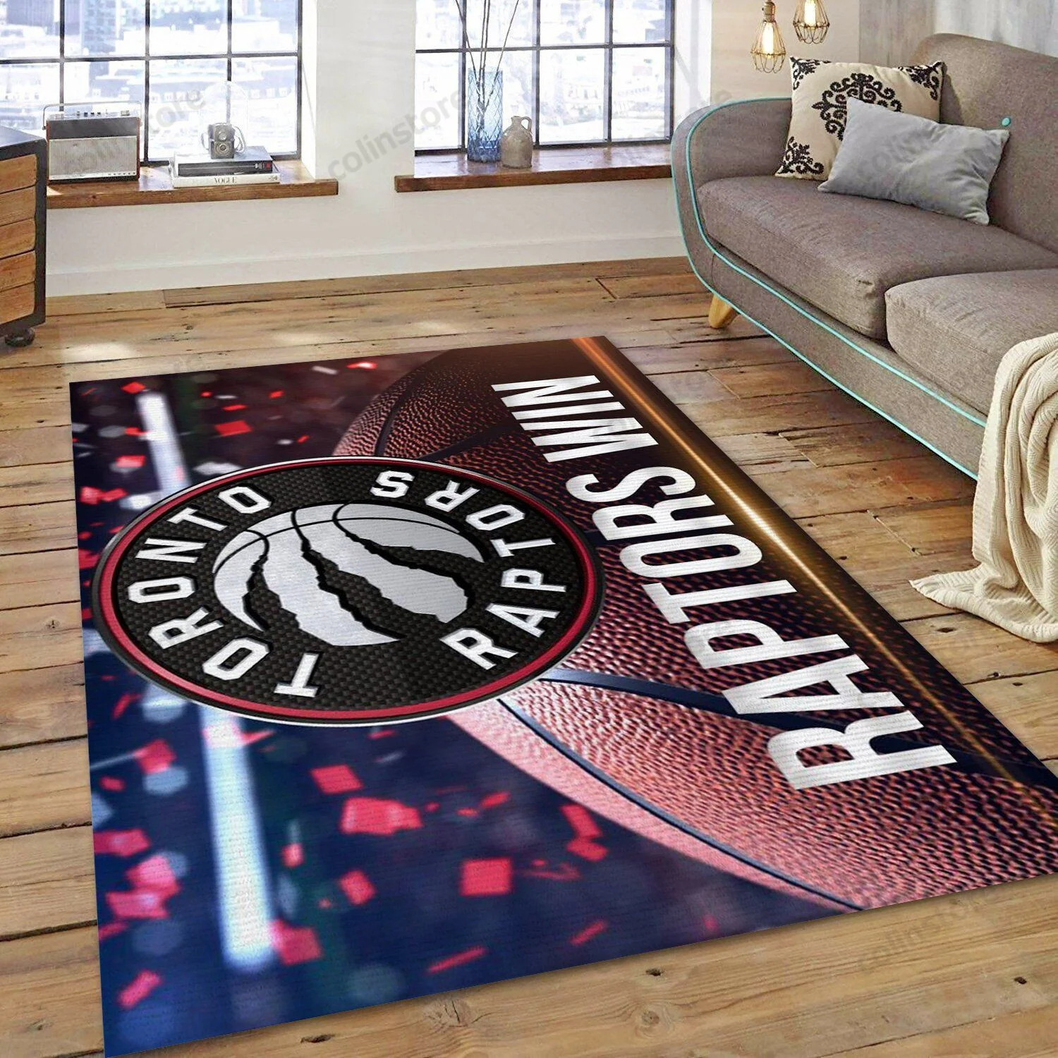 Toronto Raptors Team Logo 3D Rectangle Area Rug – Full Print Carpet For Living Room & Bedroom Home Decor