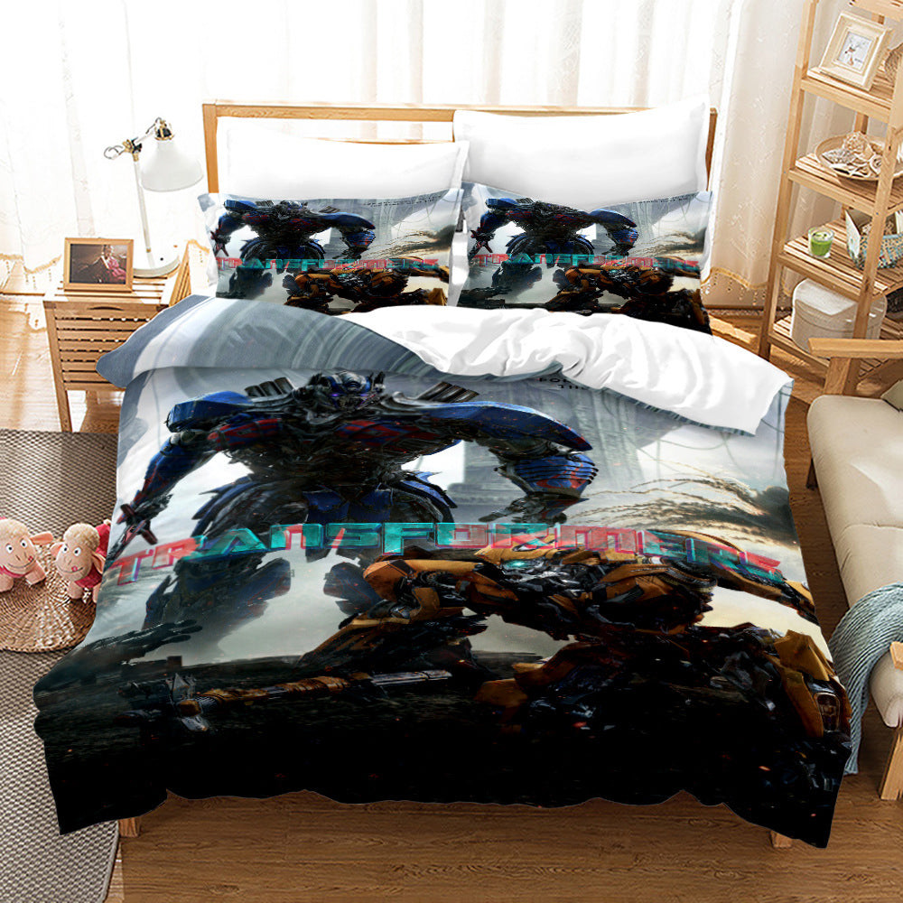 Transformers Duvet Cover Quilt Cover Pillowcase Bedding Set Bed Linen Home Bedroom Decor