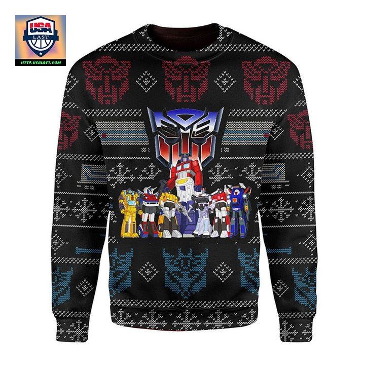 Transformers Robot Movies Ugly Christmas Sweater