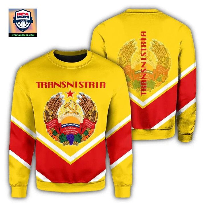 Transnistria Coat Of Arms Sweater Lucian Style J5W