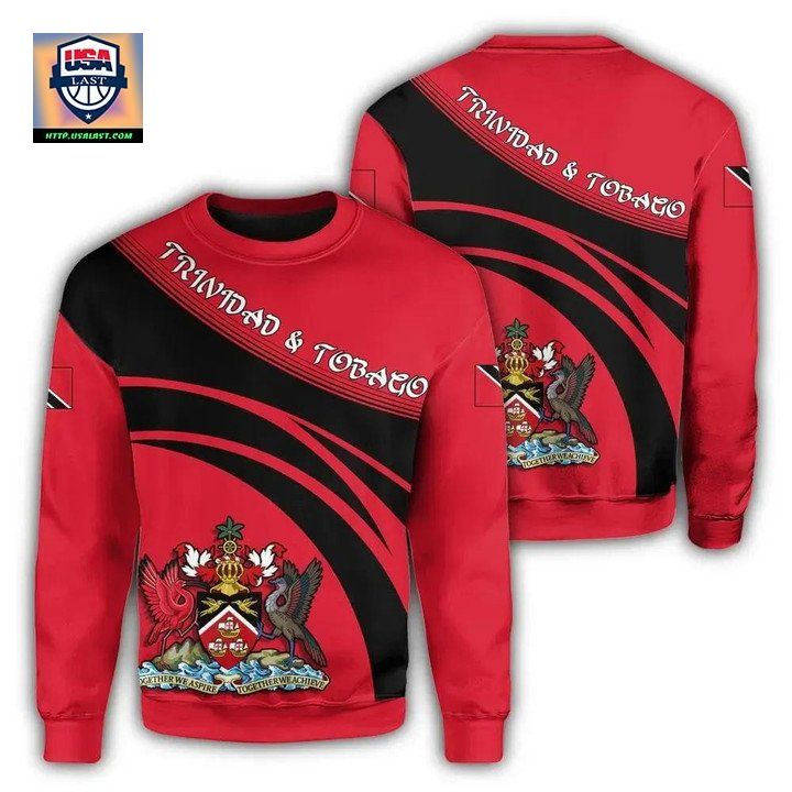 Trinidad And Tobago Coat Of Arms Sweater Cricket Style J5W