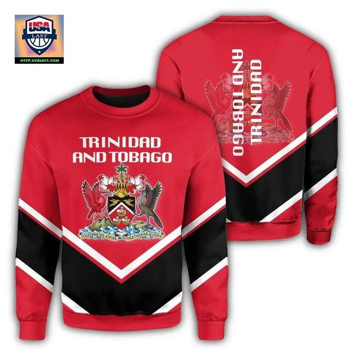 Trinidad And Tobago Coat Of Arms Sweater Lucian Style J5W