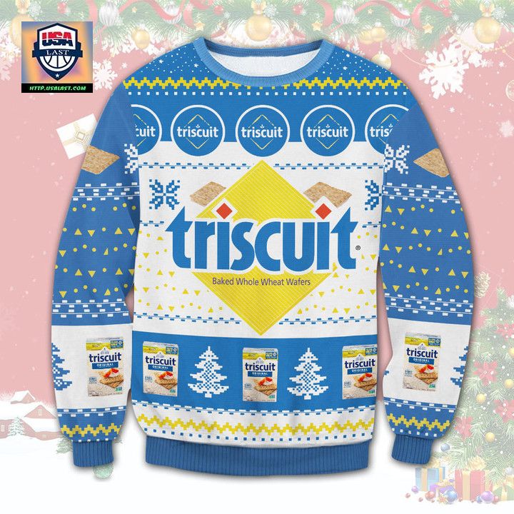 Triscuit Snack Crackers Ugly Christmas Sweater