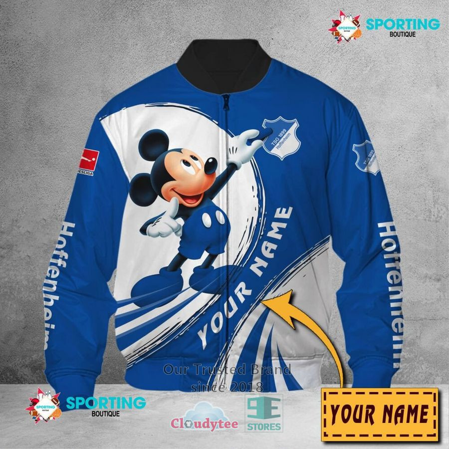 Tsg 1899 Hoffenheim Personalized Mickey Mouse Bomber Jacket | Streetwear Jacket for Men & Women | Fan Gift