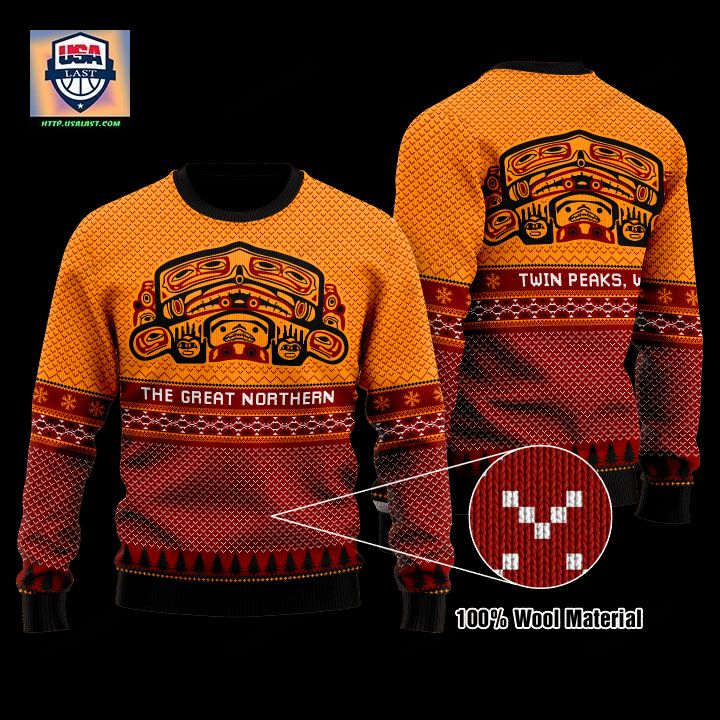 Twin Peaks The Great Northern Hotel Holiday Christmas Sweater