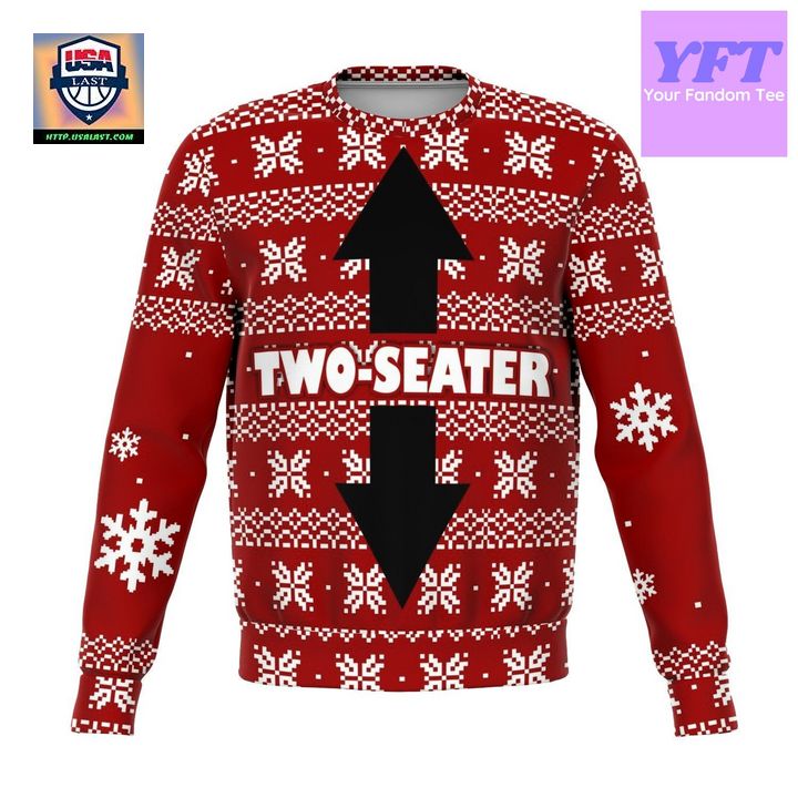 Two Seater Meme Design 3d Ugly Christmas Sweater
