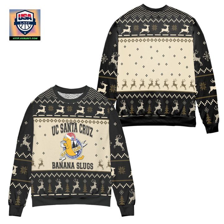 UC Santa Cruz Banana Slugs Ugly Christmas Sweater