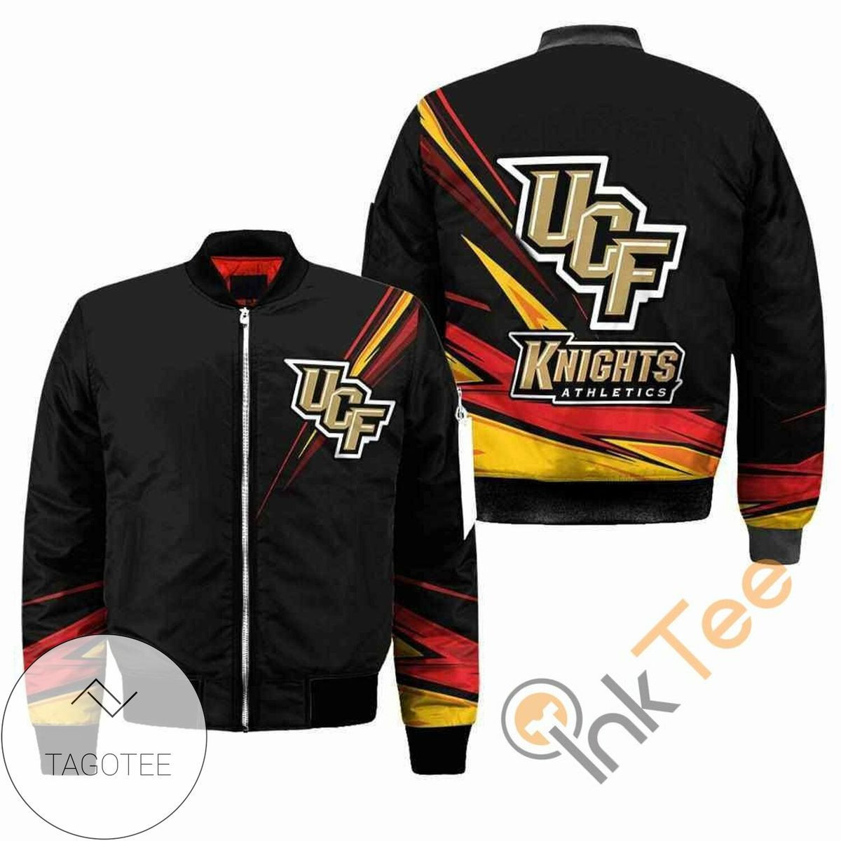 Ucf Knights Black Limited Bomber Jacket | NCAA College Team Jacket for Men & Women | Sports Fan Gift