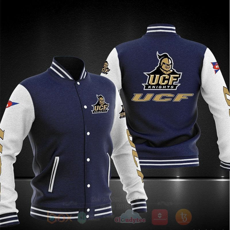 UCF Knights Navy Varsity Baseball Jacket for Men & Women | NCAA Team Fan Gift