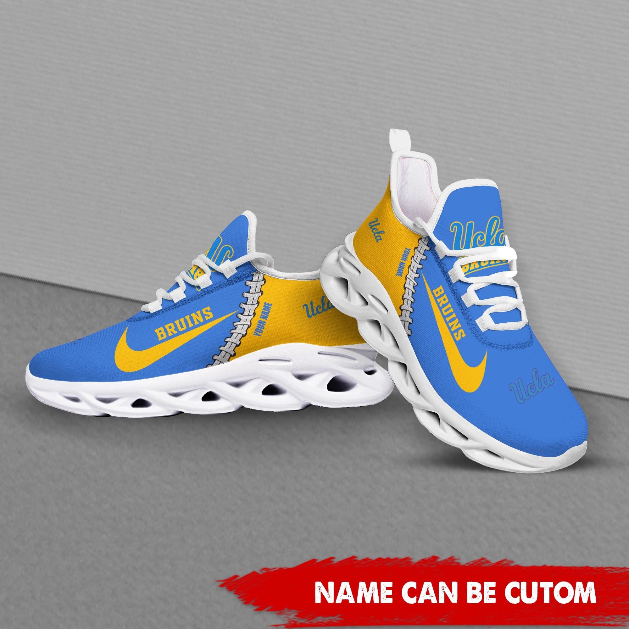 UCLA Bruins Max Soul Shoes Sneakers for Men And Women – NHL Hockey Fan Shoes, Team Sneakers - Image 4