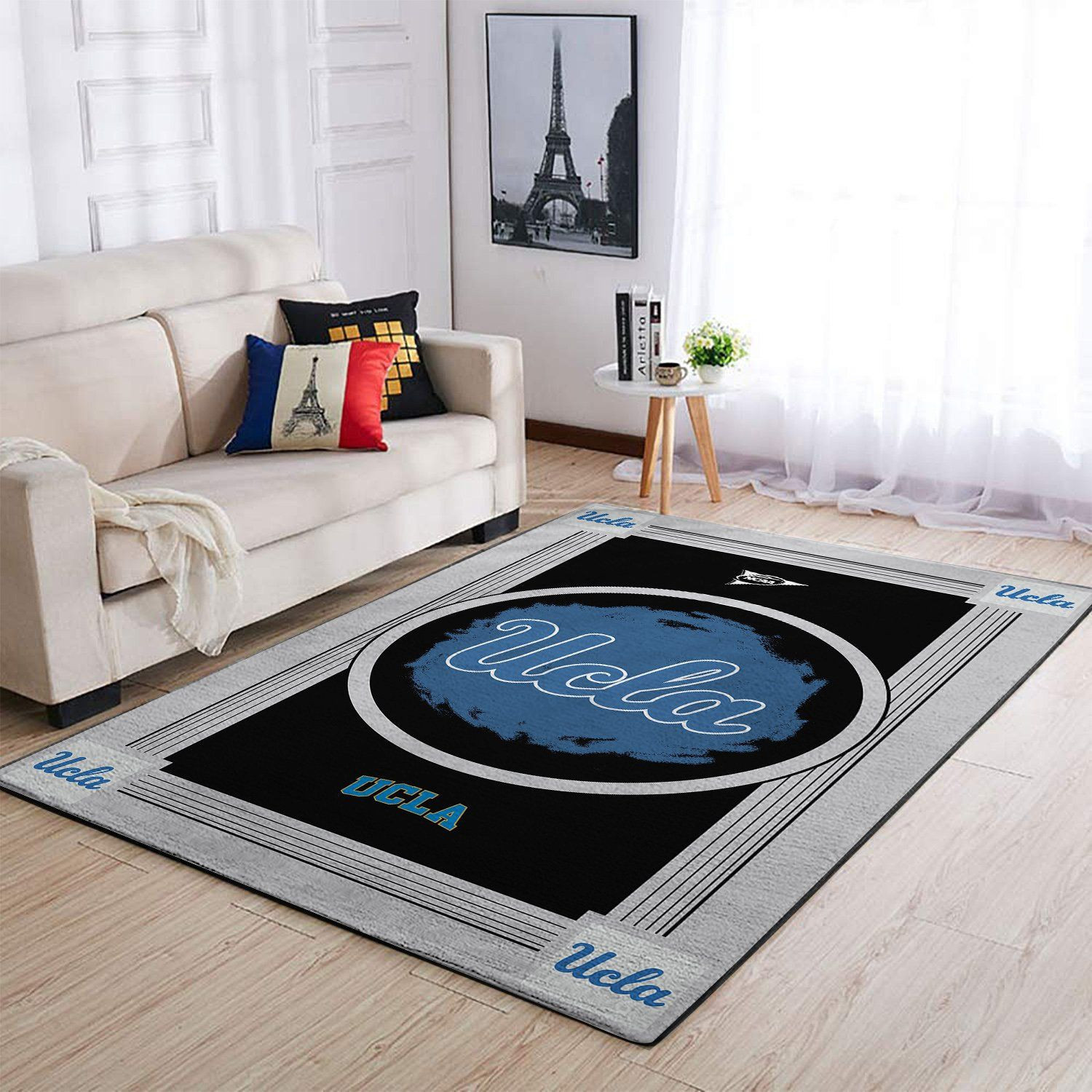 Ucla Bruins Team Logo Nice Gift Rectangle Area Rug – Full Print Carpet For Living Room & Bedroom Home Decor