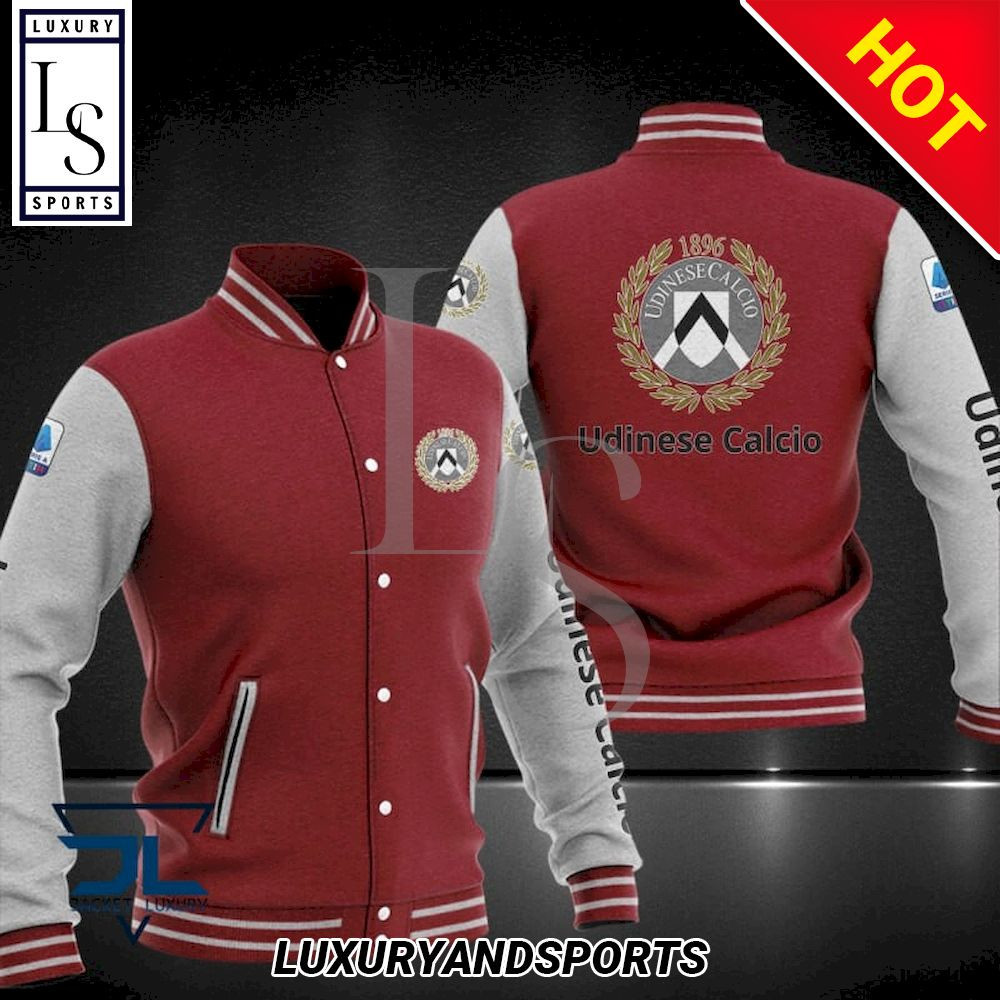 Udinese Calcio Varsity Baseball Jacket for Men & Women | Soccer Team Fan Gift