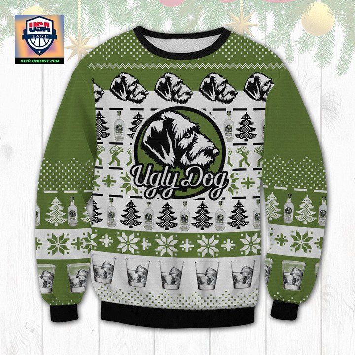 Ugly Dog Kentucky Bourbon Peanut Butter Whiskey Ugly Christmas Sweater