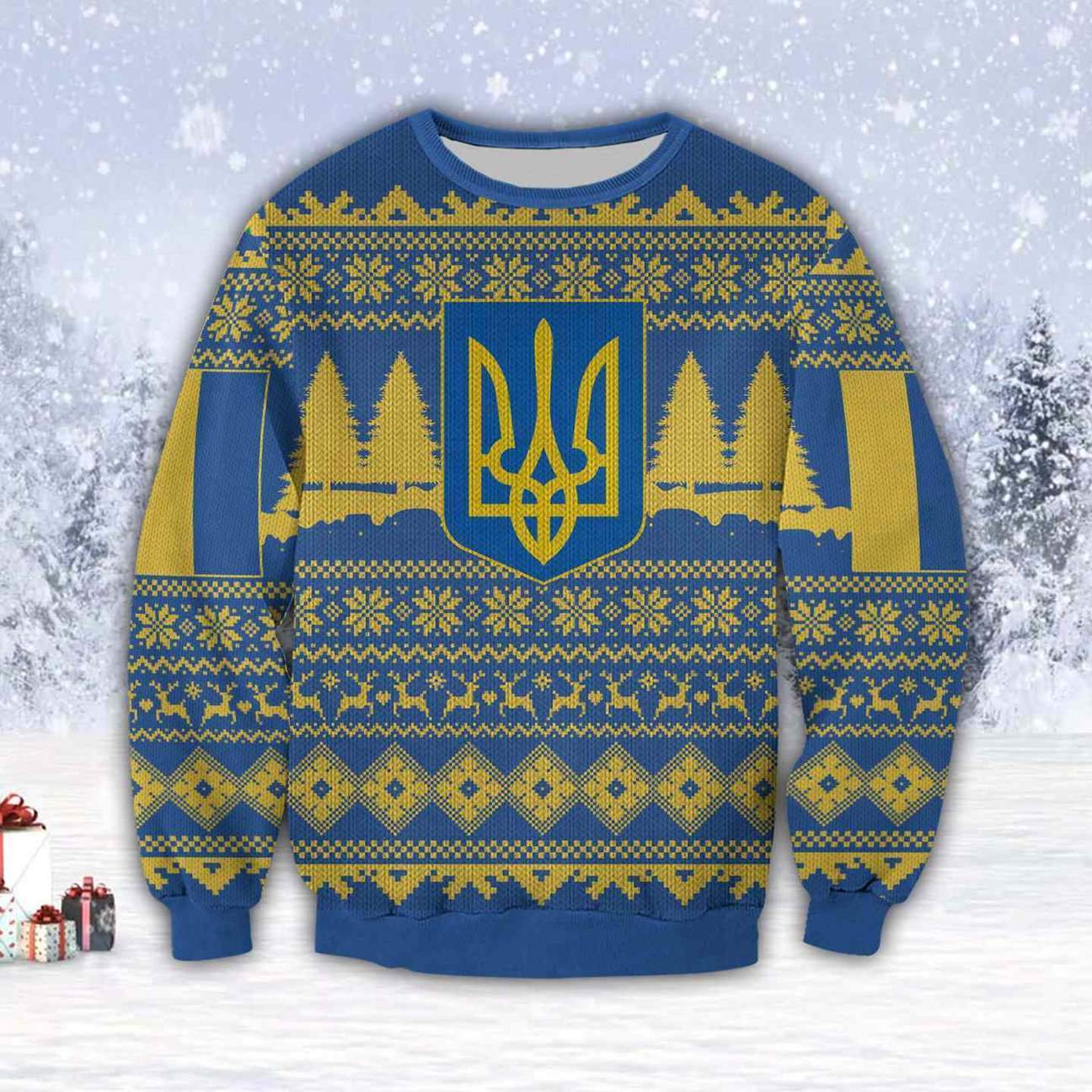 Ukraina 3D All Over Print Ugly Christmas Sweater