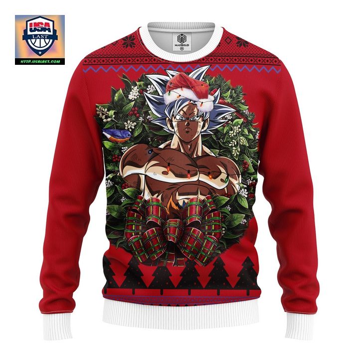Ultra Instinct Goku Noel Mc Ugly Christmas Sweater Thanksgiving Gift