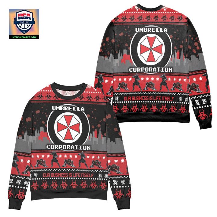 Umbrella Corporation Resident Evil Our Business Is Life Itself Ugly Christmas Sweater