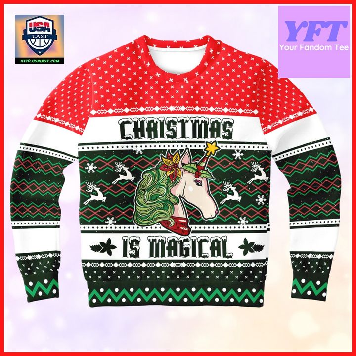 Unicorn Is Magical Unicorn Unicorn 3d Ugly Christmas Sweater