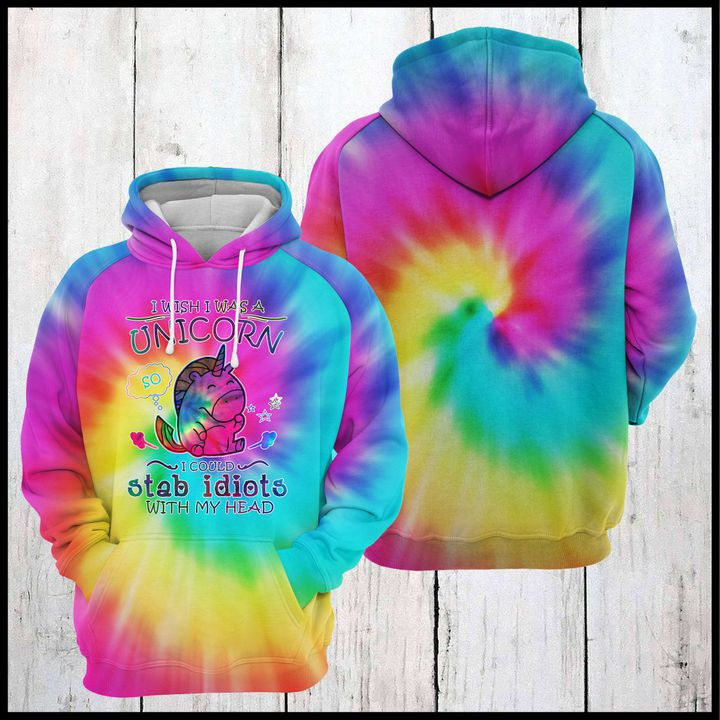 Unicorn Stab Idiots 3D All Over Print Hoodie & Zip Hoodie