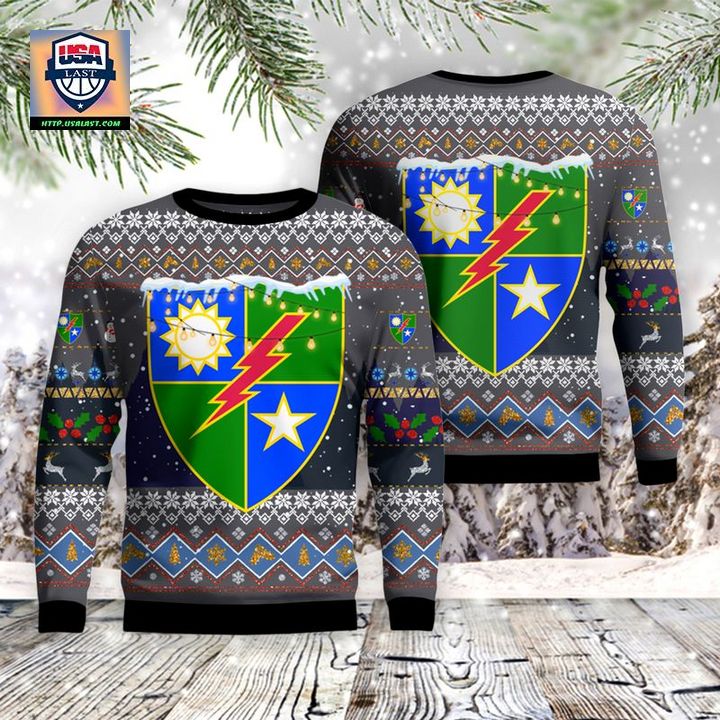 US Army 75th Ranger Regiment Christmas Sweater 3D