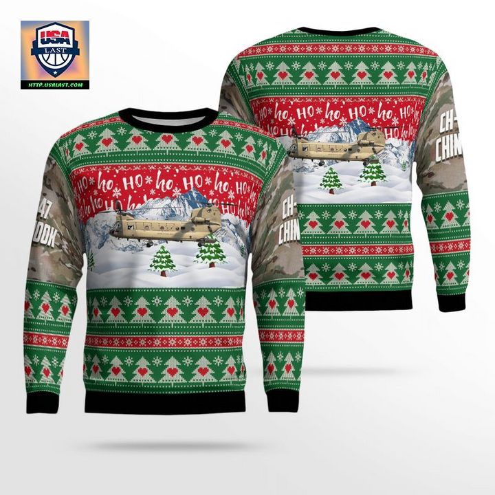 US Army CH-47F Chinook Sweater 3D