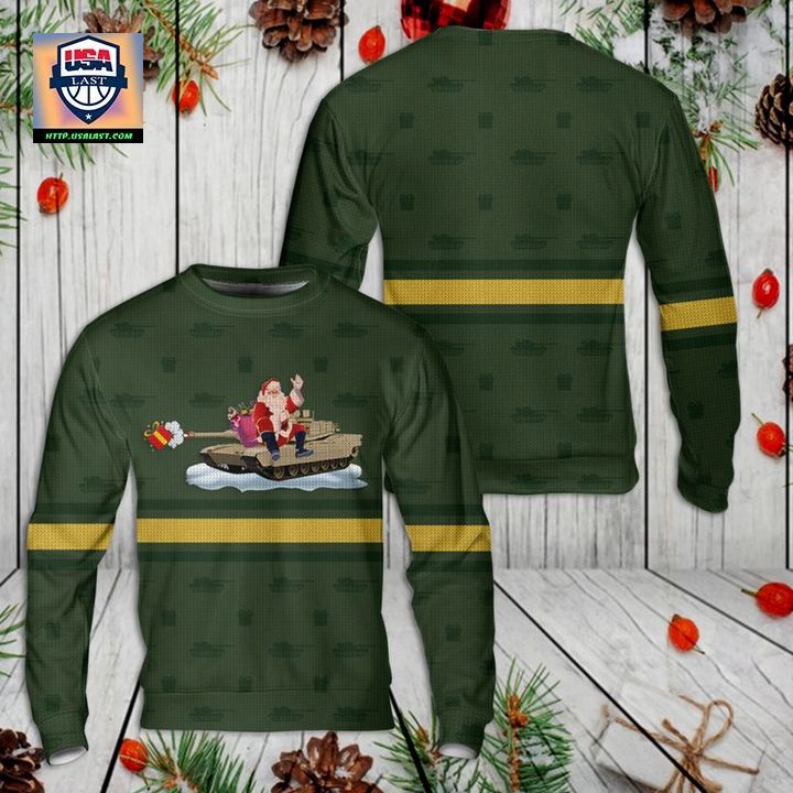 US Army M1 Abrams Christmas Sweater 3D