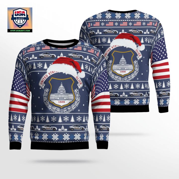 US Capitol Police Christmas Sweater 3D