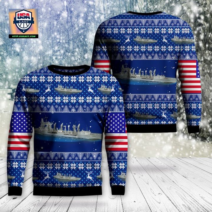 US Navy fleet oiler USS Platte AO-186 3D Sweater