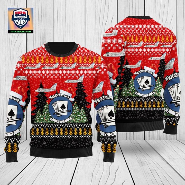 US Navy Lockheed S-3 Viking Of VS-28 Christmas Sweater 3D