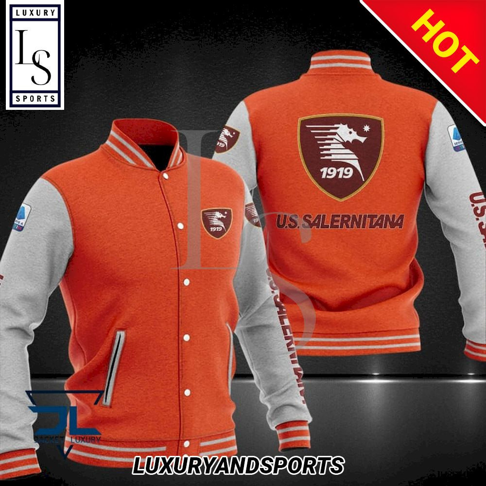 US Salernitana Varsity Baseball Jacket for Men & Women | Soccer Team Fan Gift